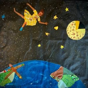 Art Print: Floating Through Space